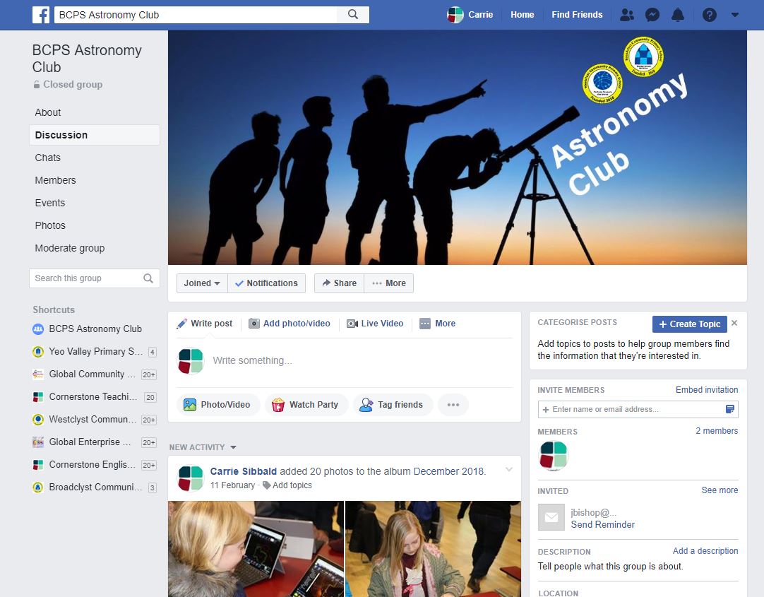 Astronomy FaceBook
